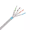 EXTRALINK CAT6A F/FTP Indoor Twisted Pair kábel 50m sivý