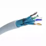 EXTRALINK CAT6A F/FTP Indoor Twisted Pair kábel 50m sivý