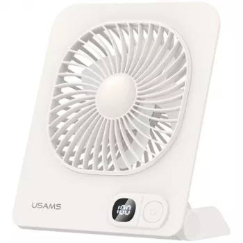 USAMS ZB363 stolný ventilátor magnetický biely