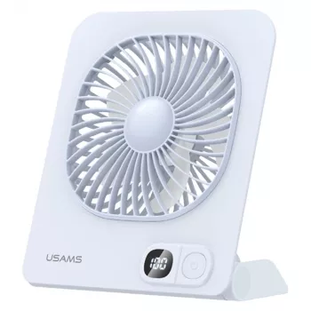 USAMS ZB363 magnetický stolný ventilátor modrý