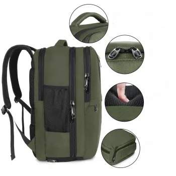 Black Forest KM04 Cabin Travel Backpack 50x20x33 cm zelený