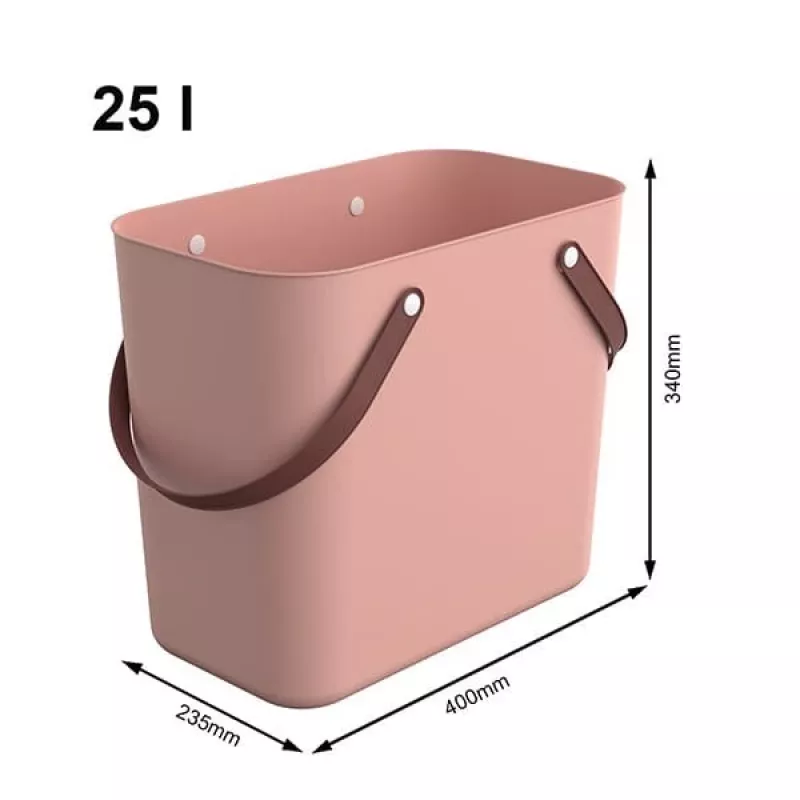 Rotho Multibag Albula Style 25L úložná krabica, Meadow Rose