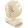 AWEI F45 Mini stolný ventilátor so svorkou, 1200mAh, biely