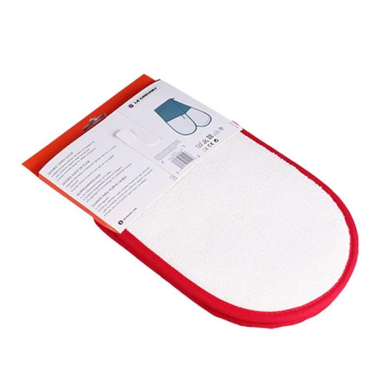 Le Creuset dvojitá kuchynská rukavica 89x20cm Cherry Red
