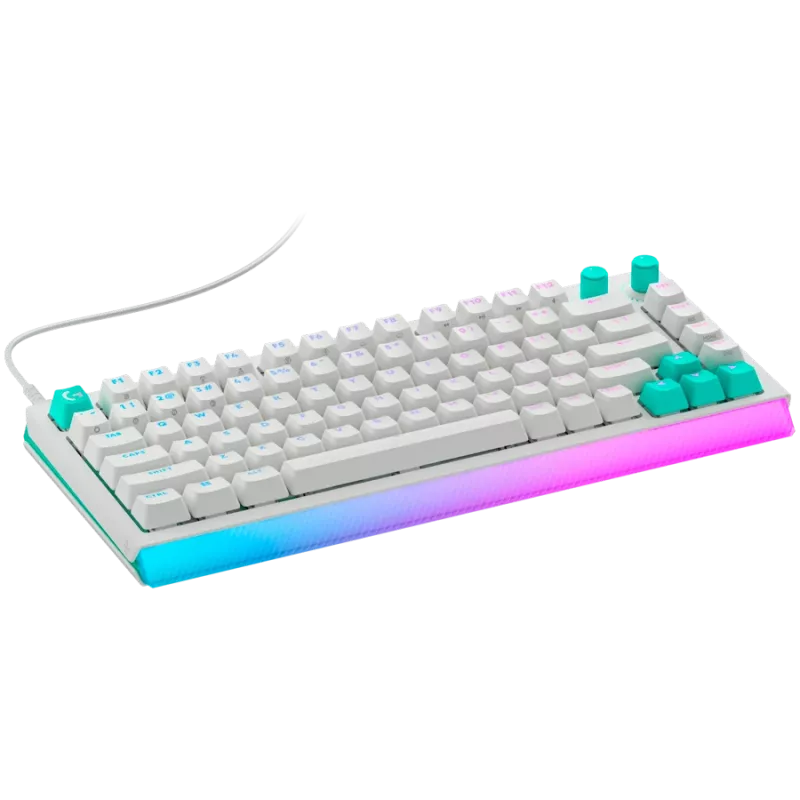Logitech G512 X 75 mechanická herná klávesnica - biela - US International - drôtová USB