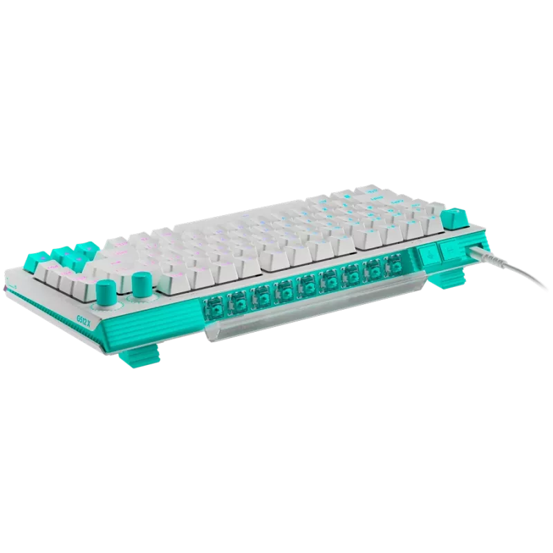 Logitech G512 X 75 mechanická herná klávesnica - biela - US International - drôtová USB