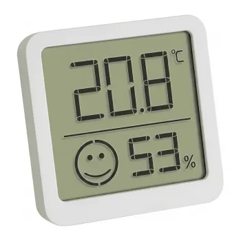 TFA Dostmann 30.5053.02.04 balenie 4 ks biele digitálne termo-hygrometer s komfortnou zónou