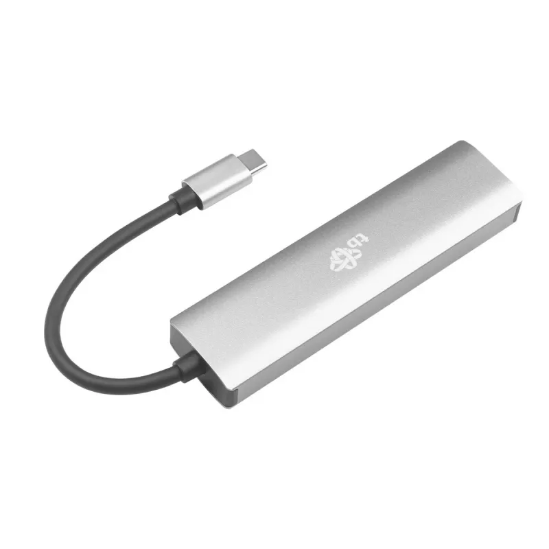 TB USB-C na RJ45 Gigabit Ethernet adaptér s 3x USB-A 3.0 a USB-C PD 100W, Space Grey