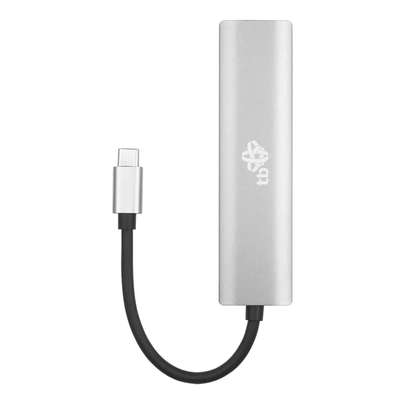 TB USB-C na RJ45 Gigabit Ethernet adaptér s 3x USB-A 3.0 a USB-C PD 100W, Space Grey