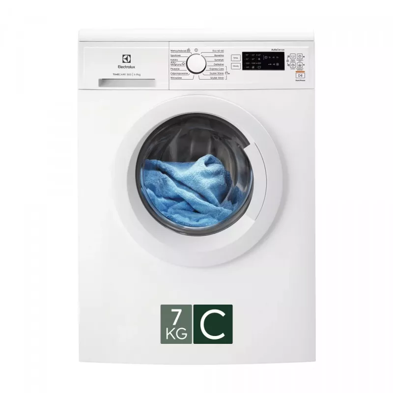 Electrolux EW2FN527WP samostatná predná práčka, 7 kg, 1200 ot/min, energetická trieda C, biela