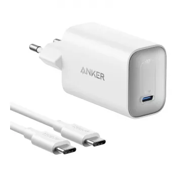 Anker Nano Charger 100W s USB-C káblom, biela