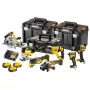DEWALT 18V XR 7-dielna sada náradia DCK706P3T s 3x5.0Ah batériami, nabíjačkou a 3 TSTAK kuframi (DCD805, DCF850, DCS355, DCH263, DCG405, DCS572, DCS334)