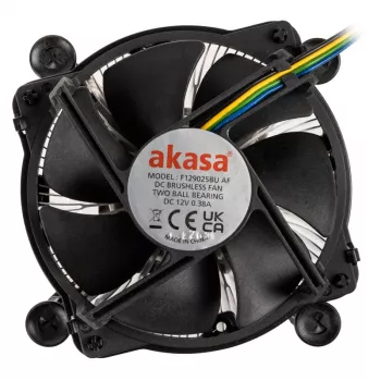 Akasa AK-CC6606BP01 Low Profile CPU chladič - Sockel LGA 1700, 63,2 mm vysoký, 92-mm ventilátor, čierny