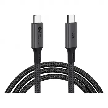 GoodConnections USB-C 4.0 (ST-ST) 1m Spletaný kábel 100W 8K 30Hz antracit
