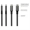 GoodConnections USB-C 4.0 (ST-ST) 1m Spletaný kábel 100W 8K 30Hz antracit