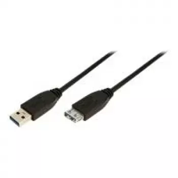 LogiLink USB 3.0 predlžovací kábel - USB Type-A konektor samec na USB Type-A konektor samica - 1 m - čierny
