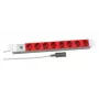 EFB Elektronik Koop PROFIversal Rozvodný panel (do racku) - 8 x zásuvky Schuko, vstup IEC C14, 250 V, 10 A, 2500 W, 1U, čierny