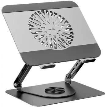 UNITEK OT1098AGY nastaviteľný chladiaci podstavec na notebook s 2 ventilátormi, 8 palcov-17,3 palcov