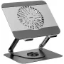 UNITEK OT1098AGY nastaviteľný chladiaci podstavec na notebook s 2 ventilátormi, 8 palcov-17,3 palcov