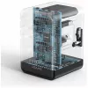 USAMS Cestovný adaptér CC310 70W 3xUSB-C US/AU/EU/UK čierny