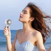AWEI F39 Fast Ice Mini ručný ventilátor, ľadovo biela, 3600mAh, turbo chladenie, 5 stupňov, USB-C