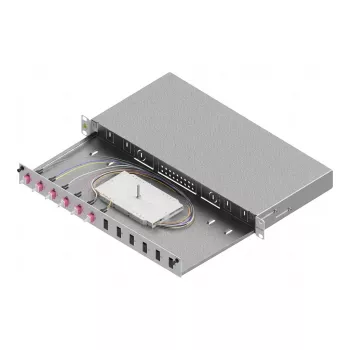 ZVK Easylan Basic LSB1A224 Sklolaminátová spojovacia krabica 1U 6x LC-Duplex OM4