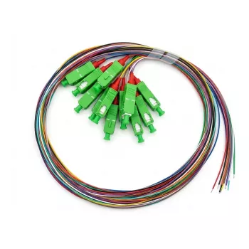 EFB Elektronik Fiber Pigtail E2000/APC8° OS2, 12-farebná sada, 2m