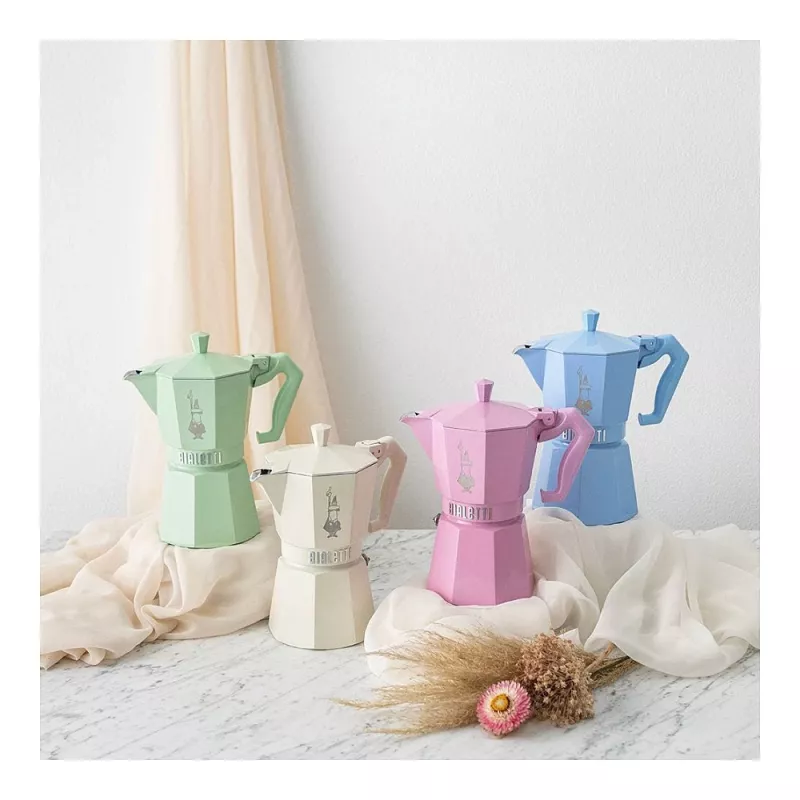 Bialetti MOKA EXCLUSIVE 6TZ Svetlomodrý espresovač na sporák (9062)