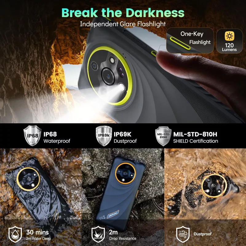 Ulefone Armor X31 6/128GB čierny odolný smartfón