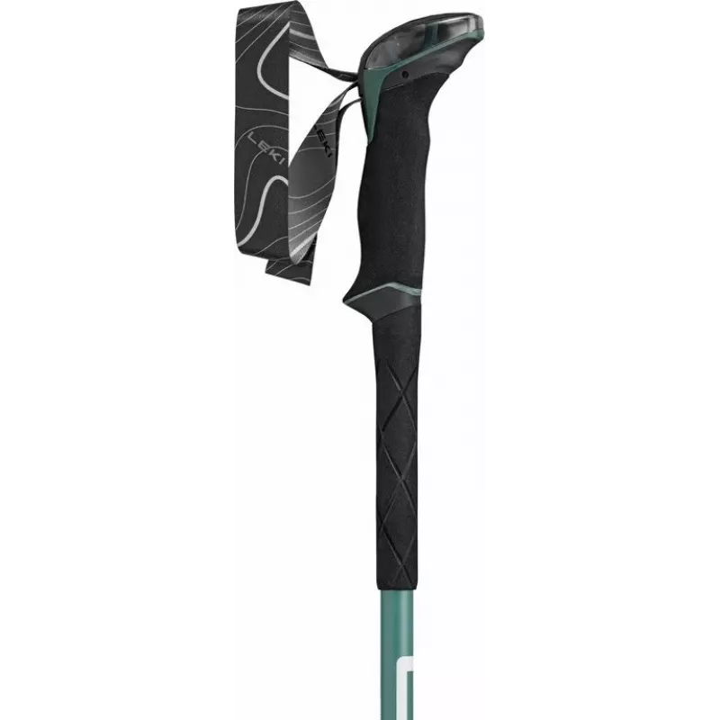 LEKI MAKALU LITE trekové palice 100-135cm zelená/biela
