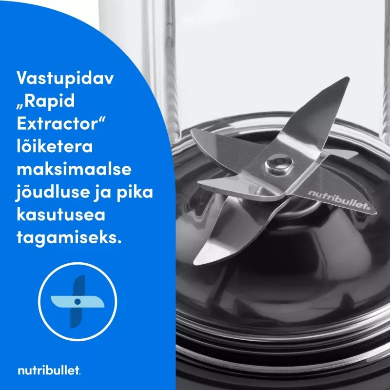 Nutribullet NBT1006MB Turbo 1000 W mixér, matná čierna