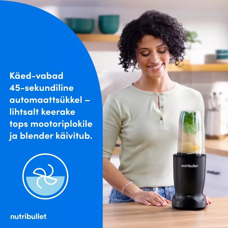 Nutribullet NBT1006MB Turbo 1000 W mixér, matná čierna