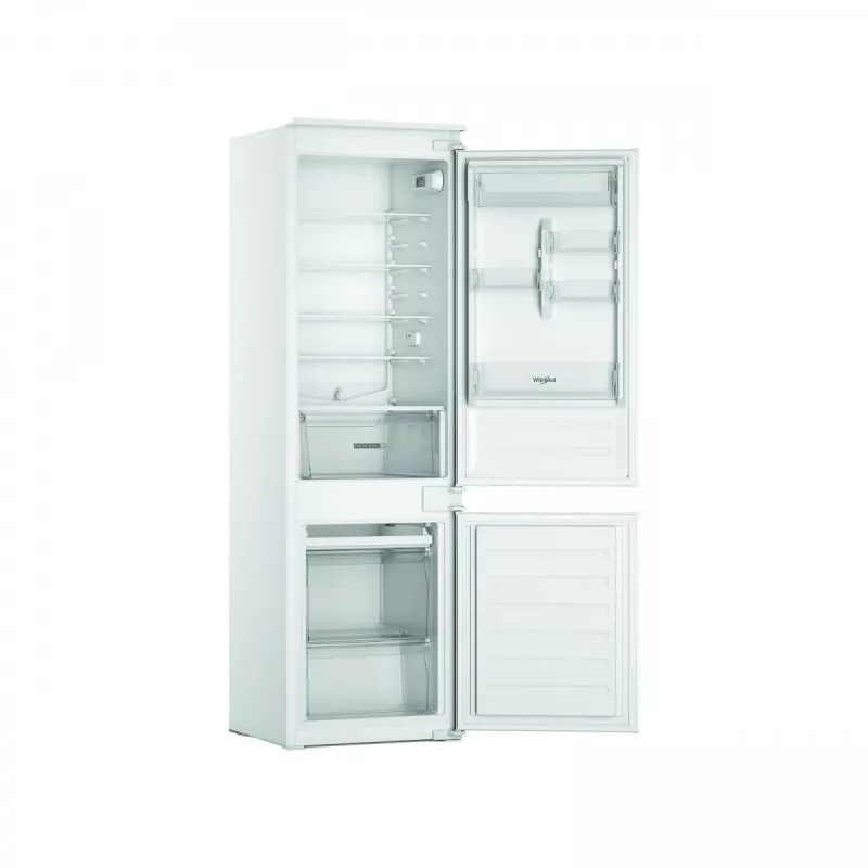 Whirlpool WHC18D071A1 vstavaná chladnička s mrazničkou s 6th Sense Technology, 250 L celková kapacita, energetická trieda D, biela