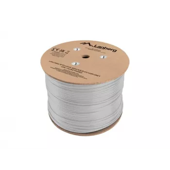 LANBERG SFTP Cat.5e 305m Solid Copper LSZH sieťový kábel sivý