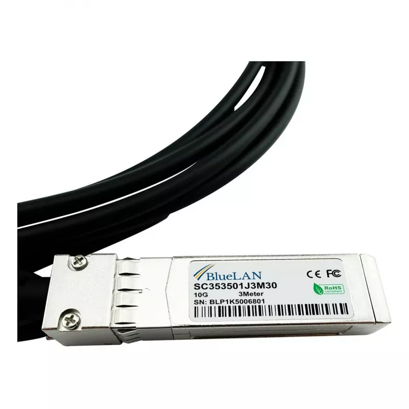 BLUEOPTICS kompatibilný Extreme Networks 10304 BlueLAN 10GBASE-CR pasívny kábel Direct Attach SFP+ na SFP+, 1m, AWG30