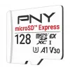 PNY 128GB microSDXC Express Card UHS-I U3 V30 A1 so SD adaptérom