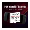 PNY 128GB microSDXC Express Card UHS-I U3 V30 A1 so SD adaptérom