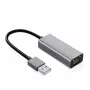 IBOX hliníkový USB-C na RJ45 Gigabit Ethernet adaptér, Space Gray