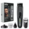 Braun MGK7491 17-in-1 Multi-Grooming Style Kit, čierna/strieborná, bezdrôtový, Li-Ion, 100 min výdrž