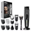Braun MGK7491 17-in-1 Multi-Grooming Style Kit, čierna/strieborná, bezdrôtový, Li-Ion, 100 min výdrž