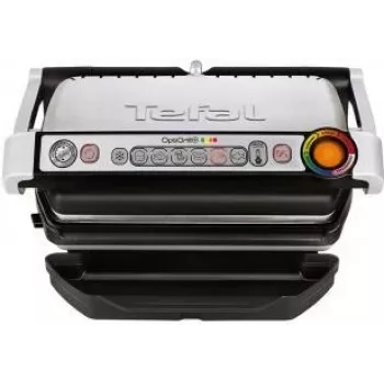 Tefal OptiGrill+ GC712D12 elektrický kontaktný gril, 2000W, 6 automatických programov, strieborná/čierna
