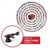 EINHELL Professional akumulátorová excentrická brúska CP-EP 18/125 Li BL-Solo, 18V, 125mm, červená/čierna, bez batérie