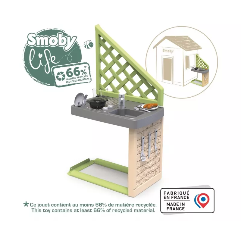 Smoby Life Summer kuchynka gril s príslušenstvom
