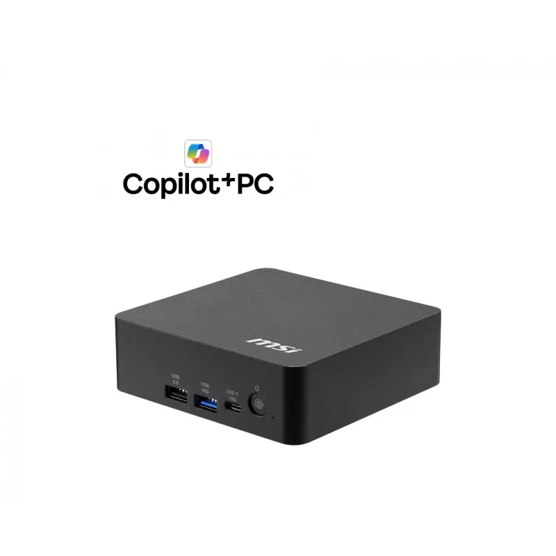 MSI Cubi NUC AI+ 3MG-004BEU Mini PC, Intel Core Ultra 7 355, bez OS, čierny