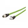 METZ CONNECT 142M2X15050 Cat6a M12 na RJ45 patch kábel 5m zelený