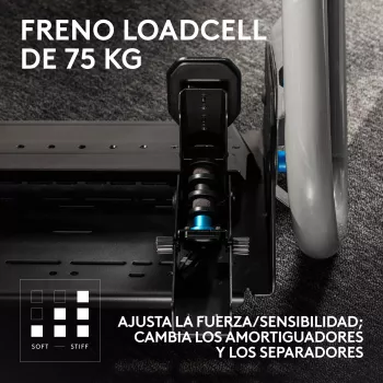 Logitech G RS Racing Pedals - sada 3 pedálov s load-cell brzdou - čierna - pre PC