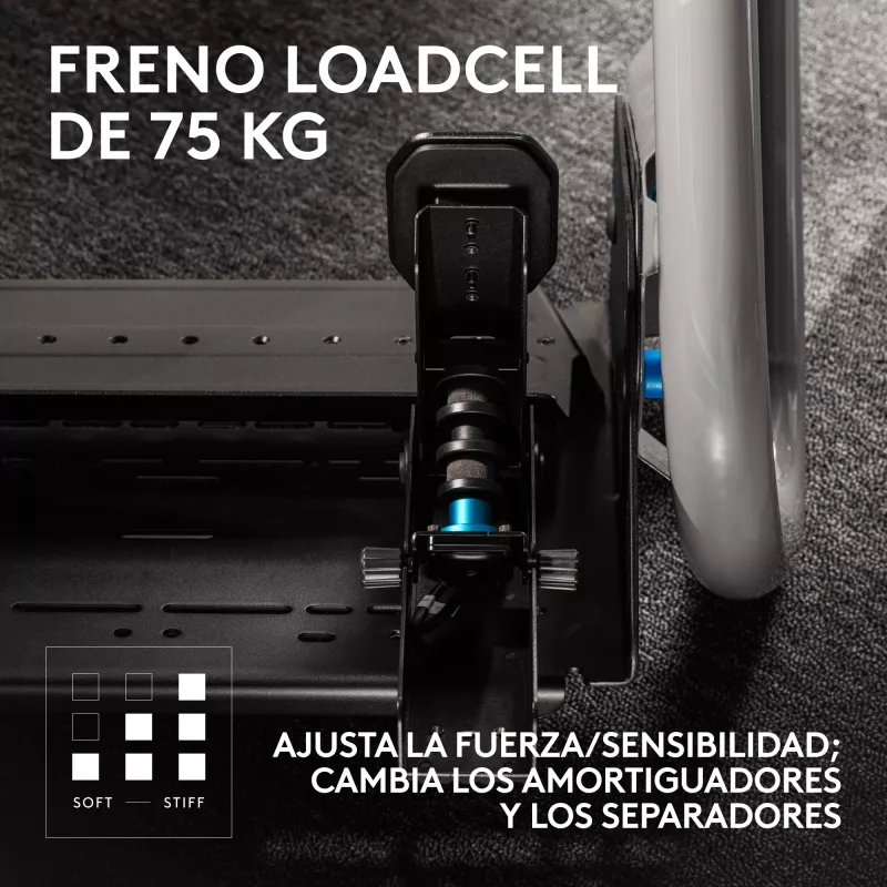 Logitech G RS Racing Pedals - sada 3 pedálov s load-cell brzdou - čierna - pre PC
