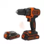 Black & Decker BDCDD186KB 18V akumulátorová vŕtačka-skrutkovač s 2x1,5Ah batériami, rýchloupínacie skľučovadlo, 40 Nm krútiaci moment