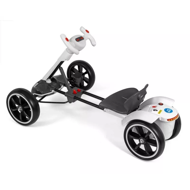 MILLY MALLY Go-kart na batériu Bolt biela