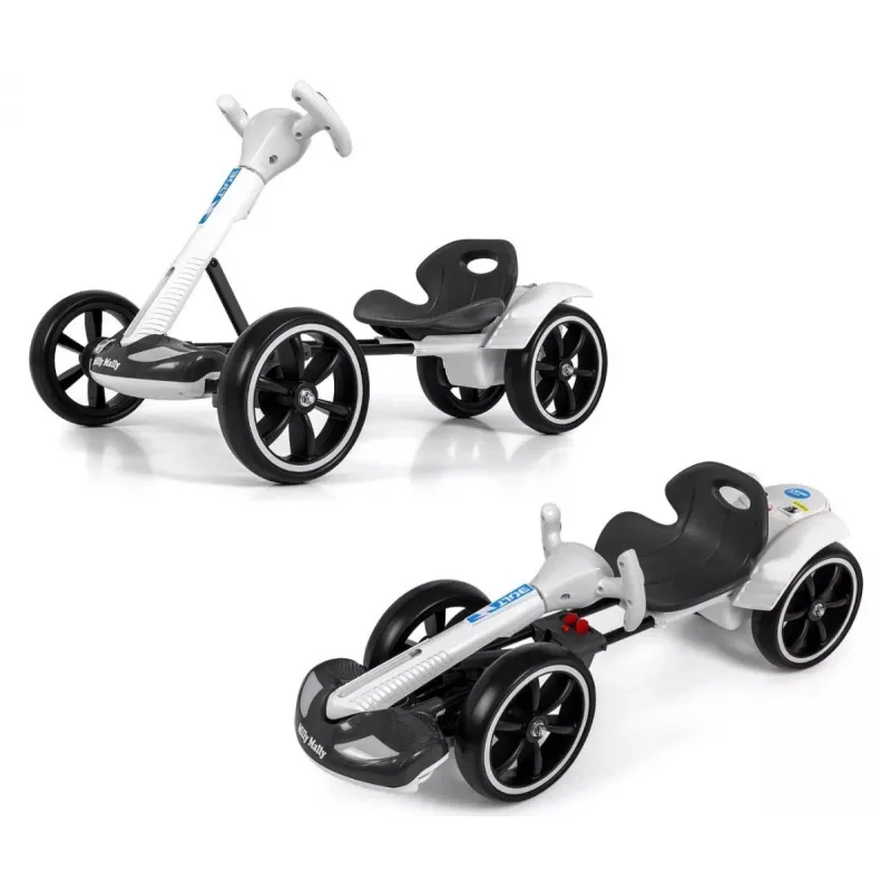 MILLY MALLY Go-kart na batériu Bolt biela